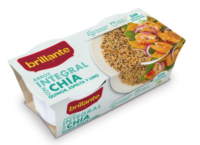 Pepino natural con mejillones al vapor y 1 vasito de arroz integral con chia.